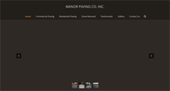 Desktop Screenshot of manorpaving.com