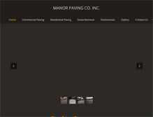 Tablet Screenshot of manorpaving.com